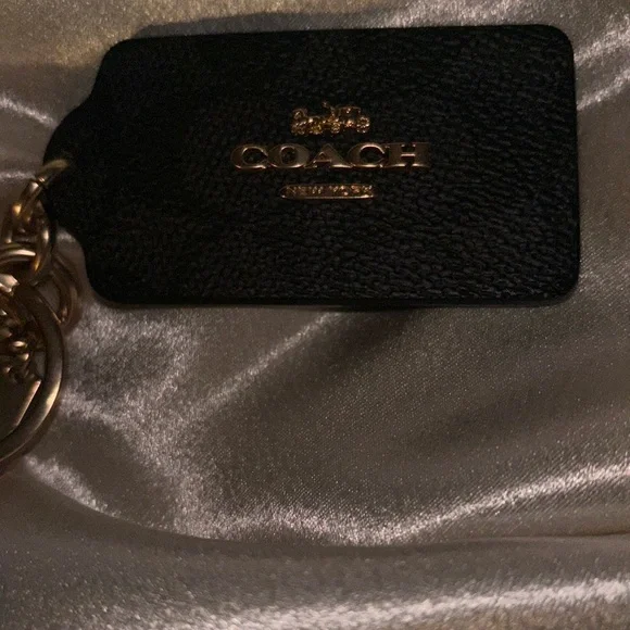 NWOT Coach Monogram Gold and Black Keychain - Picture 5 of 5
